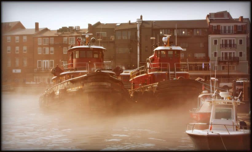 Sister Tugs, Portsmouth by Diana Nault