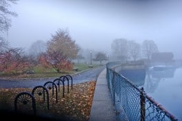 In the Fog, Portsmouth by Nu Bunnag