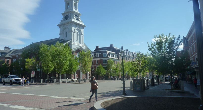 Market Square and North Church in Portsmouth, NH