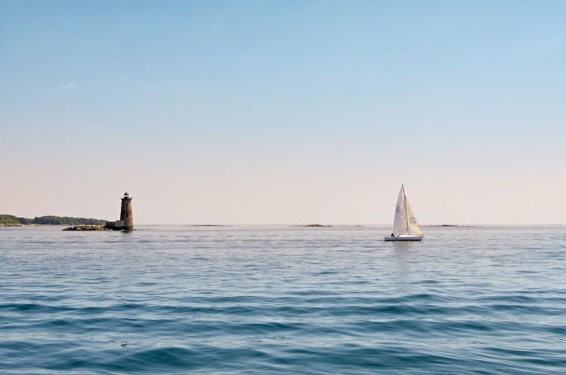 Whaleback Light, Portsmouth NH by Suzanne Trottier