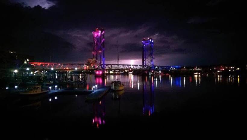 Memorial Bridge Lightning-Cy Kolod