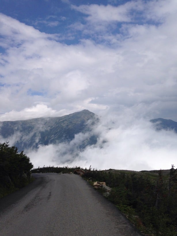 Driving up Mt. Washington