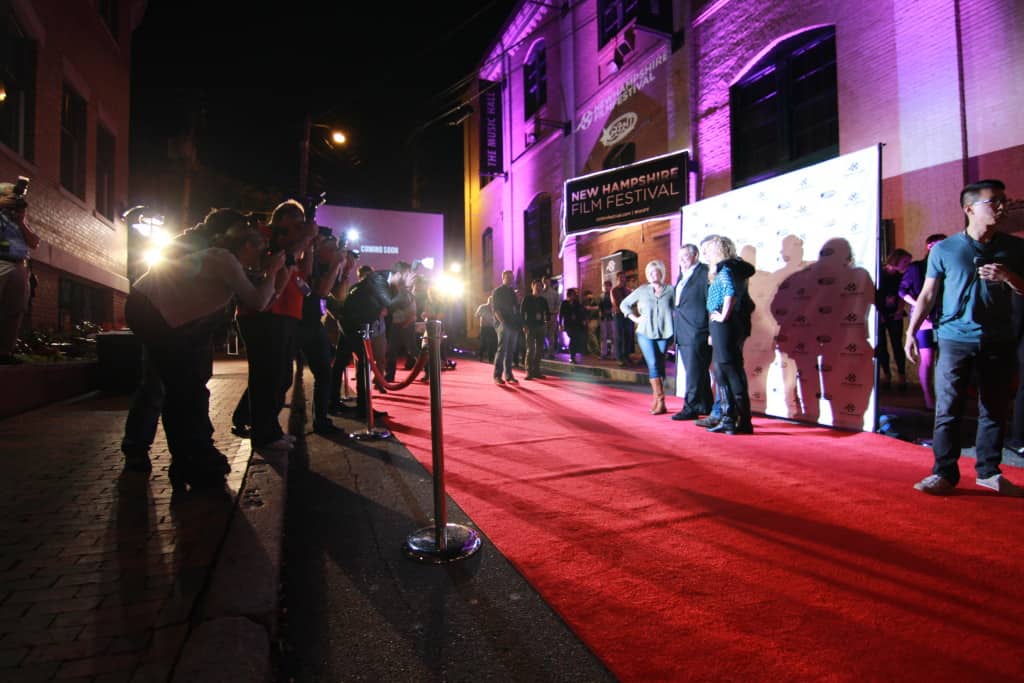 The red carpet at the 2014 New Hampshire Film Festival. Photo by Mark Couture