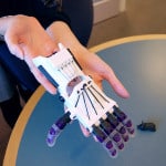A 3D-printed prosthetic hand built by librarian Michaela Pugh.