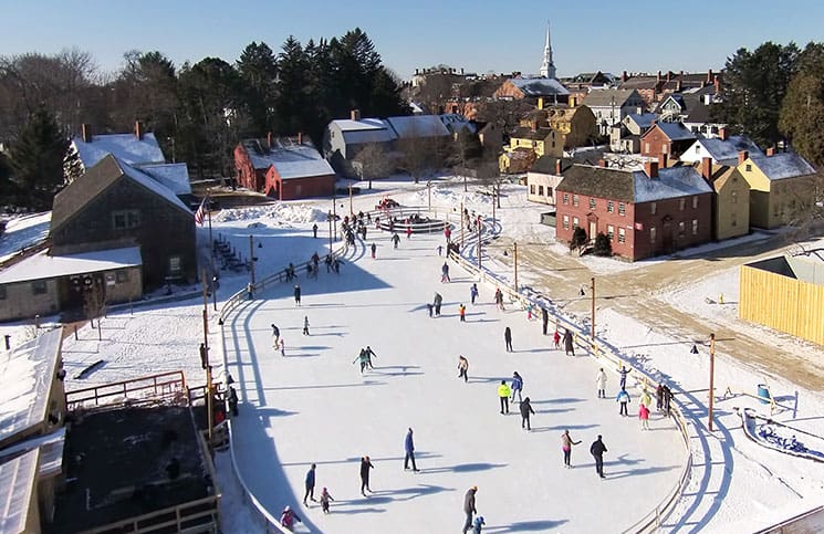 The skating rink at Strawbery Banke. Photo by David J. Murray/ClearEyePhoto.com