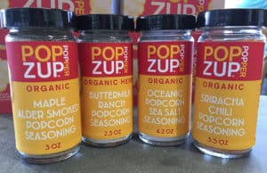 Popzup organic seasonings in Dover, NH.