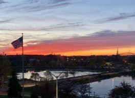 Old Glory Sails Over Portsmouth