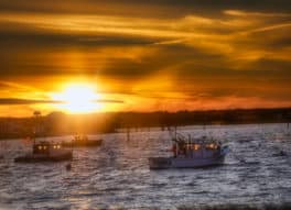 seabrook harbor sunset