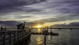 hampton beach sunset