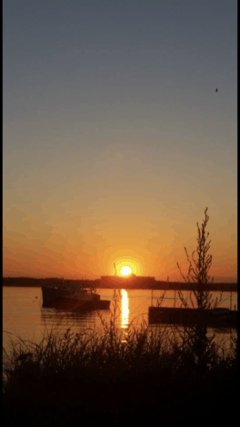 seabrook harbor sunset