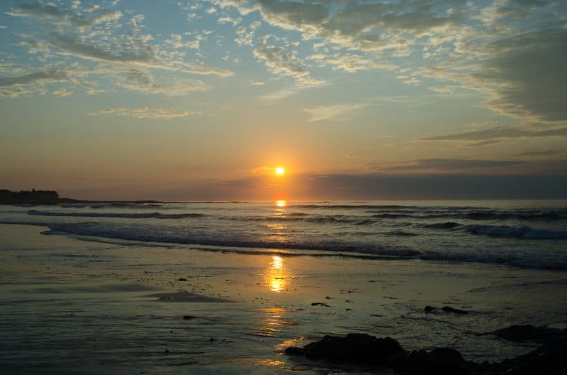 hampton beach sunset