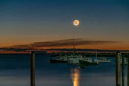 rye harbor sunset