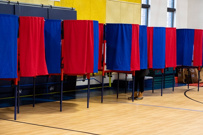 nh primary voting booths