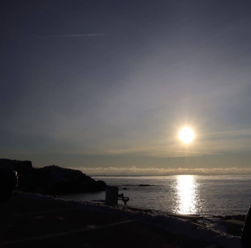 nubble light sunset