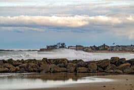 Wallis Sands Beach storm