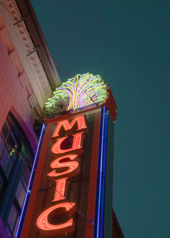 music hall sign