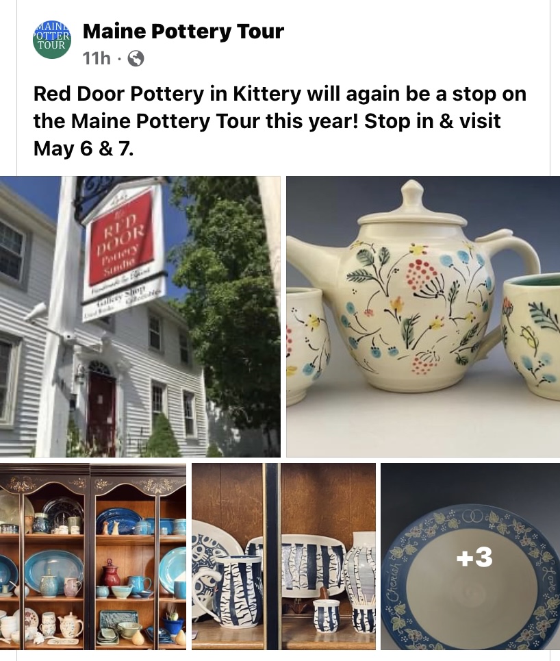 Art Events Maine Pottery Tour at The Red Door Pottery Studio 202305