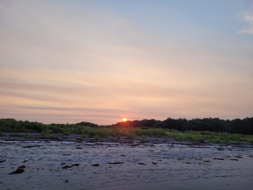 seapoint beach sunset kittery