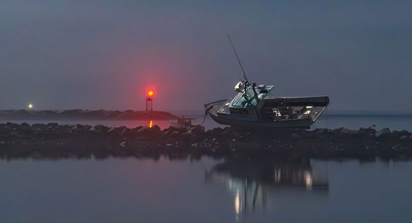 rye harbor boat storm