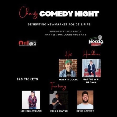 charity comedy night newmarket