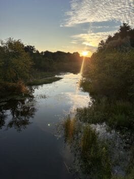 exeter river sunrise nh