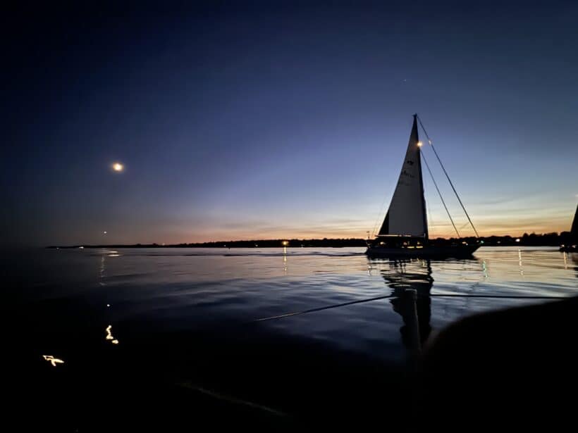 night sailing portsmouth harbor