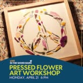 pressed flower word barn