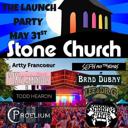 stone church launch party