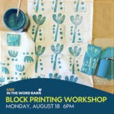 block printing word barn
