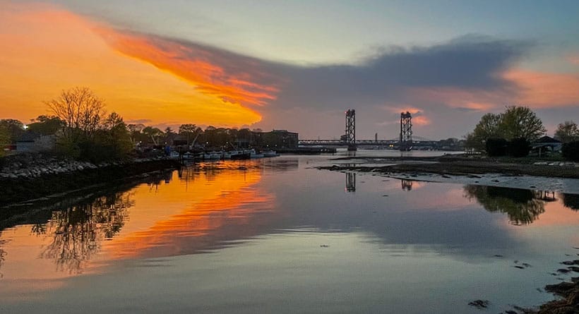 piscataqua river sunset portsmouth