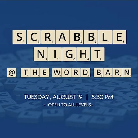 scrabble night word barn