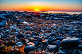 sunrise wallis sands beach