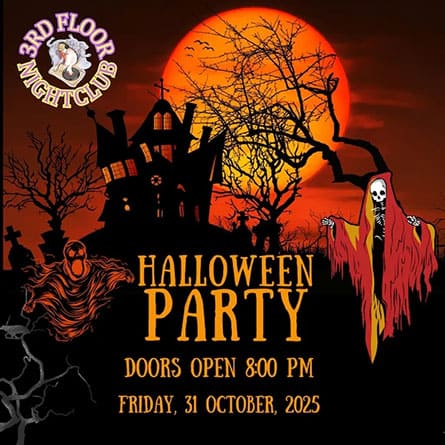 gas light halloween party