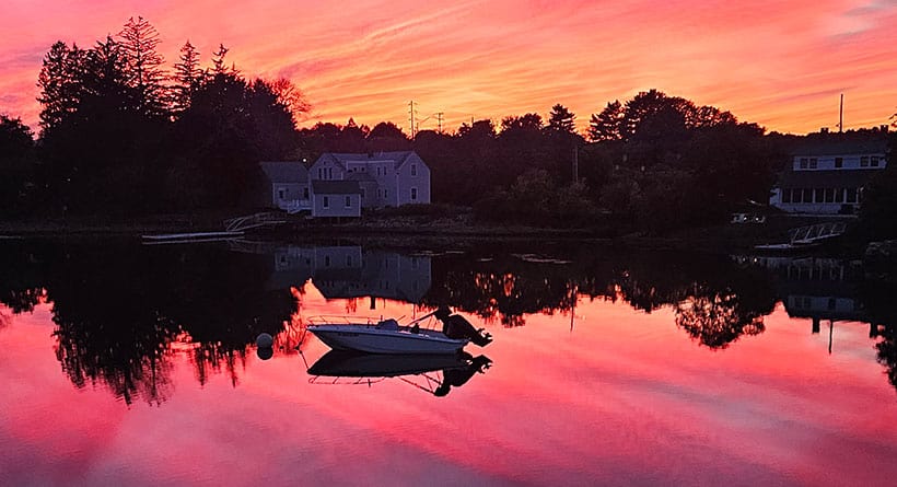 north pond sunset portsmouth