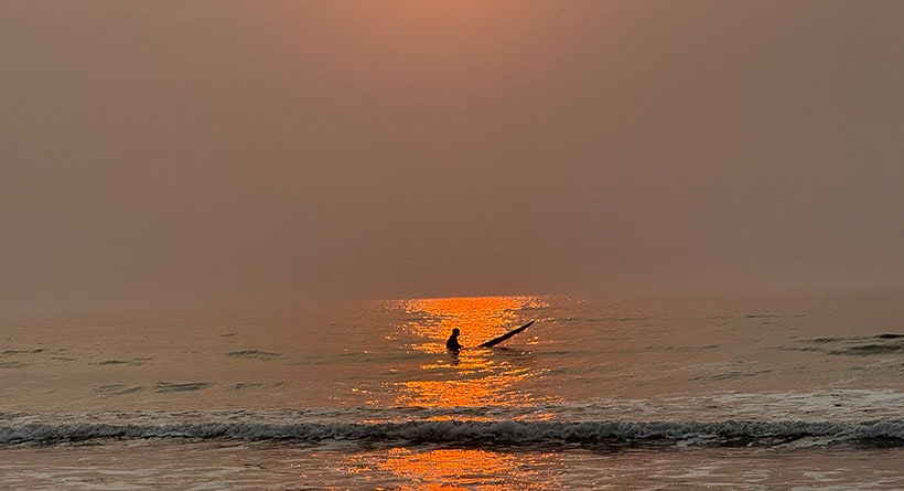 sunrise surf jenness beach