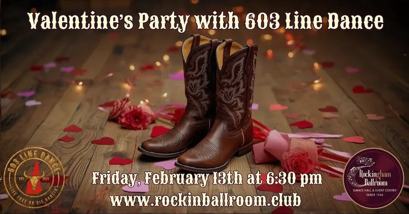 valentines party rockingham ballroom