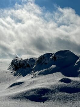 hampton beach winter snow