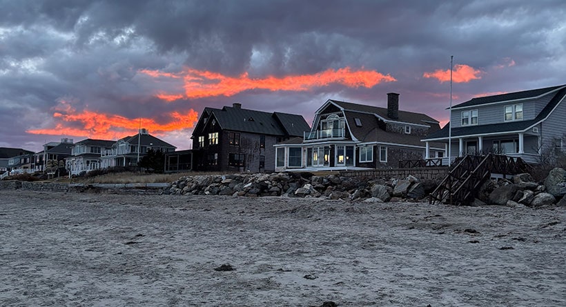 sunset wallis sands rye