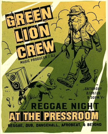 green lion crew press room