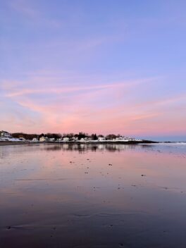 rye beach sunset