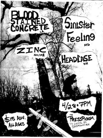 blood stained press room