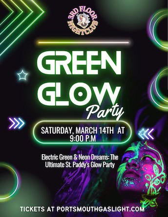 green glow gas light