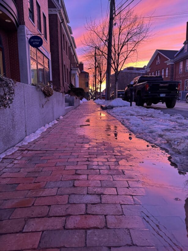 portsmouth nh downtown sunset