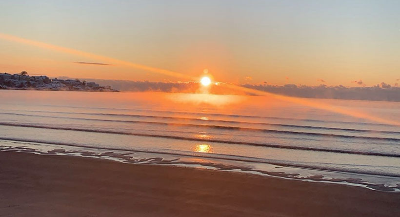 long sands beach sunrise
