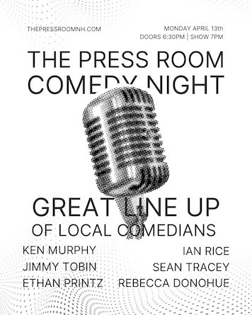 press room comedy night