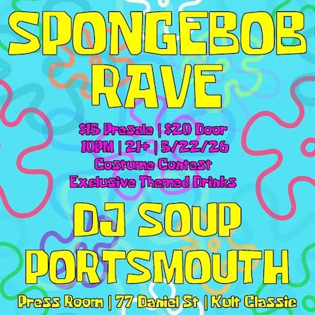 spongebob rave press room