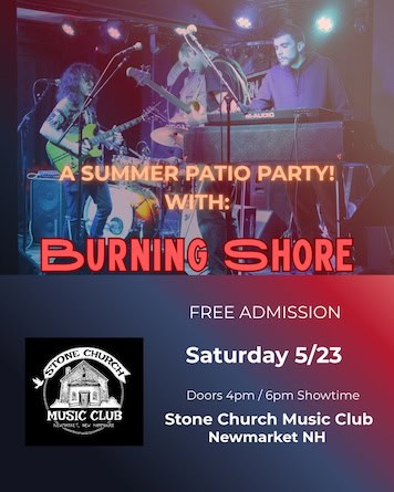 burning shore stone church