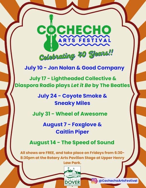 cochecho arts festival concerts