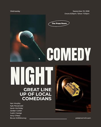 press room comedy night