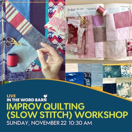 improv quilting word barn